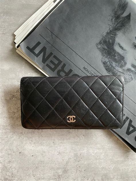 chanel wallet compact|authentic chanel lambskin wallet.